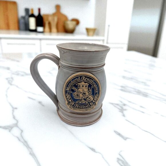 Maryland Renaissance Festival Ceramic Beer Mug With Handle - Picture 1 of 8